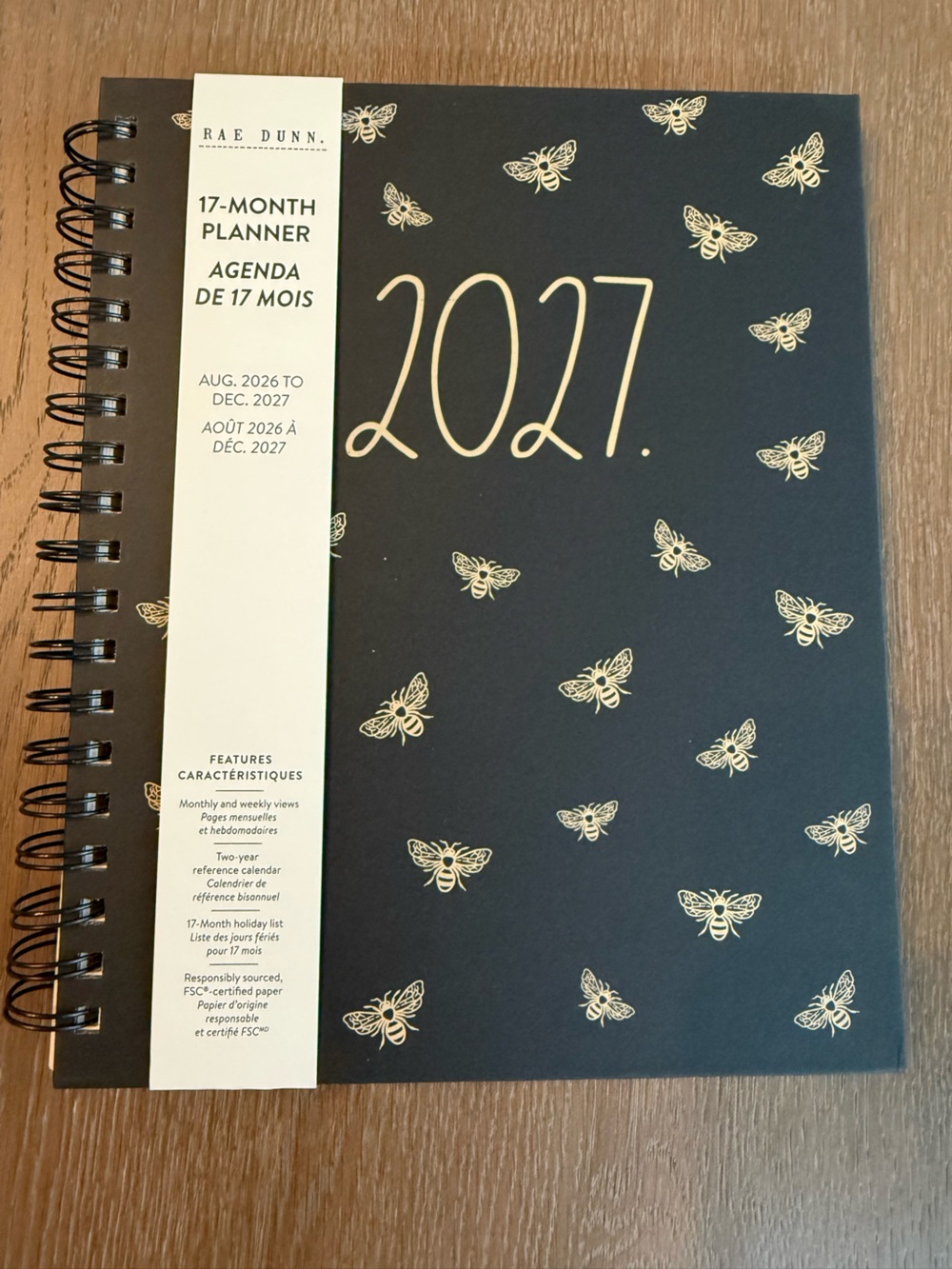 NWT 2027 Rae Dunn Hardcover 17 month Planner